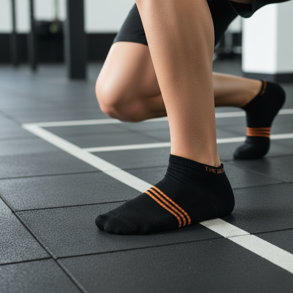 The Sock Street Sports All Purpose Ankle Socks-Black Pack of 6