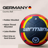 VECTOR X Germany Rubber Moulded Football - (Pack of 1, Red, Black)