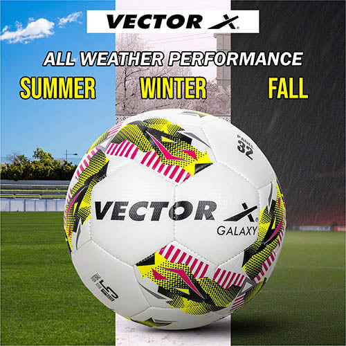 Vector X Galaxy TPU Machine Stitched Football|Training|Match |Sports|Playing |Practice|Indoor Outdoor Soccer Ball|Durable & Water-Resistant ball for Practice  Size 5