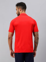 Vector X Mens Printed Polo Collar Neck Stylish Polyester T-Shirts