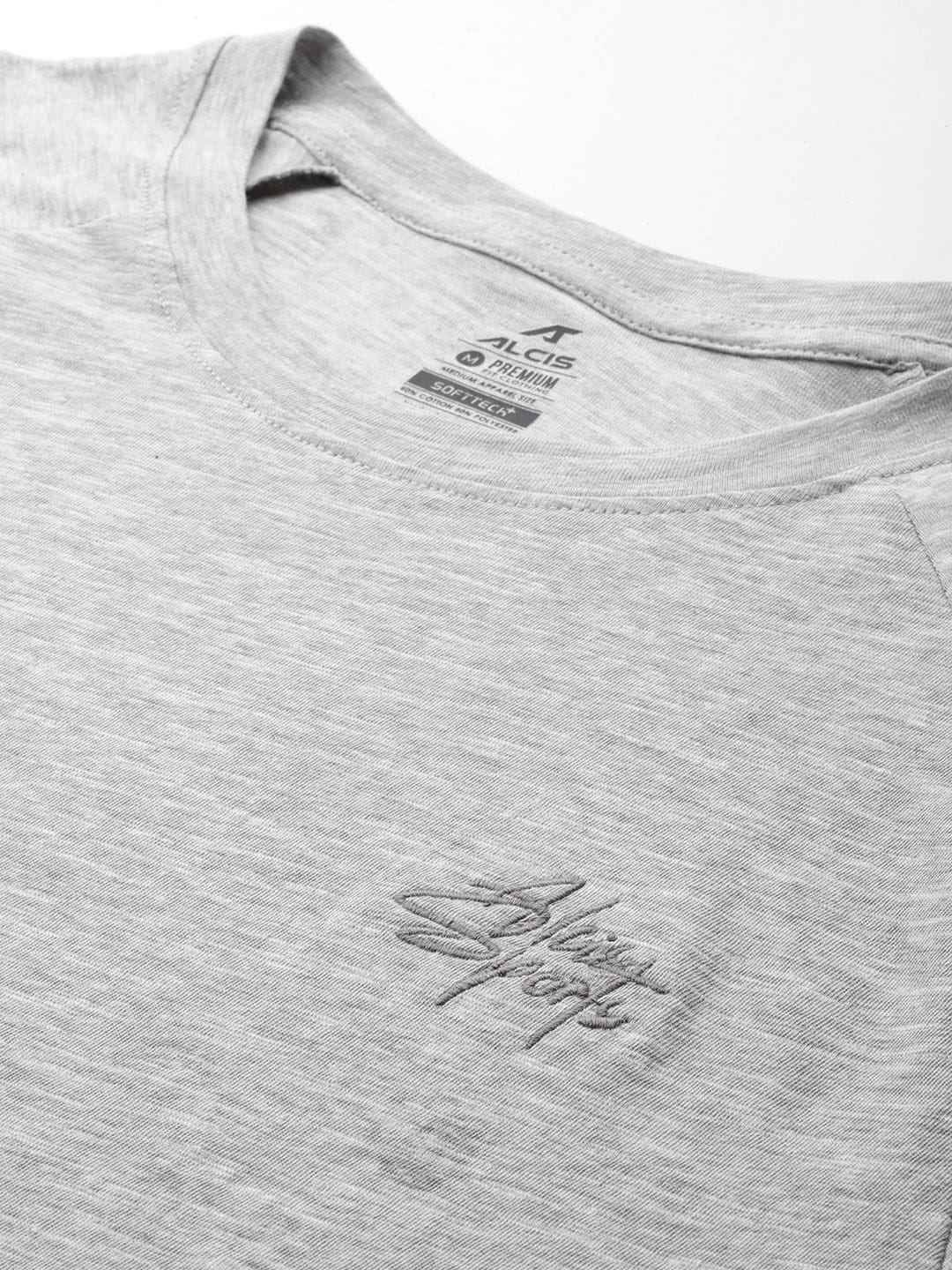 Alcis Men Grey Sustainable Statement Tee