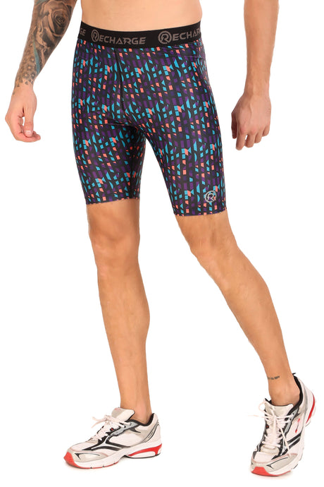 Men's Polyester Compression Shorts (Multimatrix)