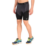 Men's DC Polyester Compression Shorts (Black/Grey)