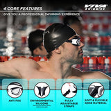 Viva Swimming Atlanta Swimming Goggles| Anti-Fog, UV Protection|One Piece Silicon|For professional Swimmer|Fully Adjustable Strap|Branded Case Packing