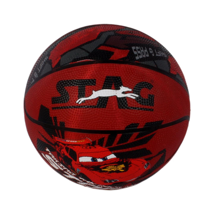 STAG GLOBAL Disney Cars Basketball, Junior Size 7 (Red)
