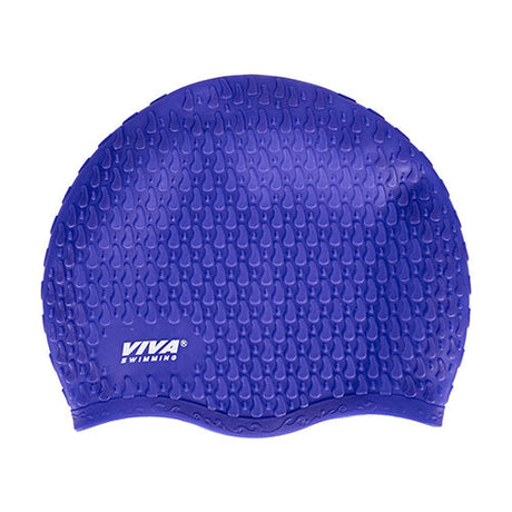 Viva Swimming Silicone Stretchable & Comfortable Swim Cap For Long Hair Cover, Tear-Proof Design Head Cap