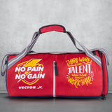 Vector X No Pain Gym Duffel 22L Sports Bag for Men and Women with Shoes Compartment Polyester | Front Utility Pocket |Durable Base | Adjustable Shoulder Strap