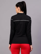 VECTOR X OGT-381 Self Design Women Turtle Neck Silver T-Shirt