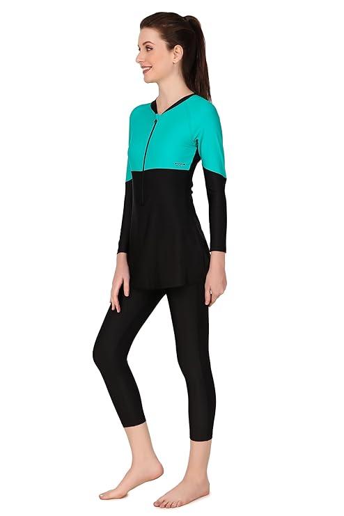 VIVA SWIMMING OWSD-333 Female 3/4 Swim Dress I Womens Swimming Costume I Swimwear for Women I One-Piece Swimsuits I Swimsuit for Women