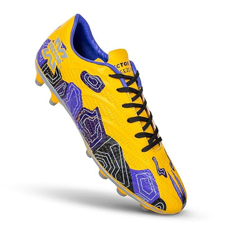 Vector X Breeze Pro Soccer Studs Fully Embossed Synthetic Upper|Double Colour TPU sole Football Shoes For Men