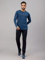 Vector X Mens Full Sleeve Round Neck Jersey/ t-shirt For Fitness Training (Silver, XXL)