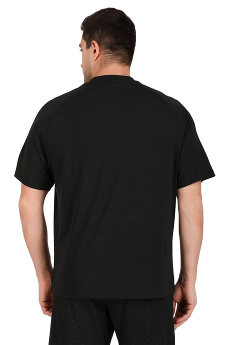 Men's Oversize Sportswear Tshirt (Black)