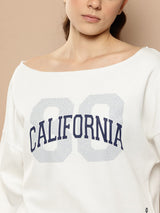 White Side Fall O_x001F_ Shoulder Pullover
