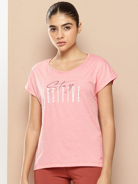 Pack Of 2 Women Yoga Tee Peach & Teal