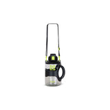 Vector X Big-G Gallon 2200 ml Plastic Water Bottle with Time Marker|Non Slip Side Handle|Strong and Adjustable Strap|Durable Top Carry Handle|Reusable Gym Sports Outdoor Large 2.2 LTR Water Jug BPA-Free, Unbreakable, Freezer Safe (Black)