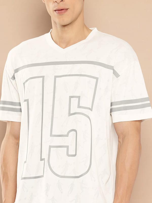 Alcis Men Typography Printed Next Gen Varsity Tee