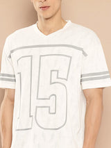 Alcis Men Typography Printed Next Gen Varsity Tee