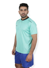 STAG GLOBAL High Neck Men's Athletic Fit T-Shirt | Solid Sportswear for Active & Casual Use