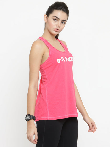 Invincible Women’s Athleisure Slogan Workout Tank Top | K.L. Mahajan & Sons (Invincible)