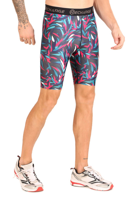 Men's Polyester Compression Shorts (Picasso)
