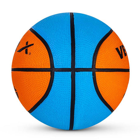 Vector X 8 Panel Speed Rubber Moulded Indoor/Outdoor Basketball with Butyl Bladder (Suitable for Practice/Match/Training) + Free Air Needle