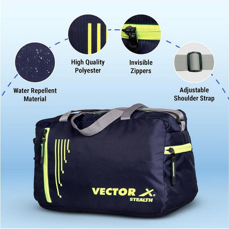 Vector X Stealth Kit Bag for Men and Women Use for Multipurpose Travel, Gym,Fitness, Hanging Organiser