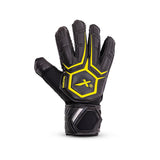 Vector X Goal Stopper Goalkeeper Gloves, Soccer Gloves, Goalie Gloves, Breathable Football Gloves| 4mm Latex Material to Give Protection| for Kids Youth & Adult (Black)