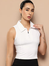 CollarHalt Crop Top