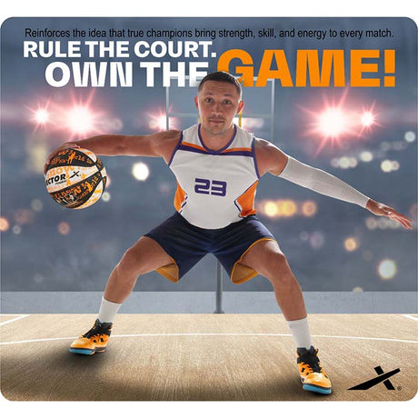 Vector X Power Rubber Moulded Indoor/Outdoor Basketball with Butyl Bladder|(Suitable for Practice/Match/Training) + Free Air Needle