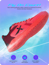 Vector X Luminous Tennis/Badminton Court Shoe, Elegent Design, Rubber Sole, Slip Resistance, Light Weight, EVA Insocks for Comfort