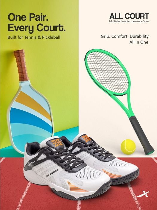 ALL COURT Knitted + TPU Fusing Upper, EVA Midsole, Rubber Sole Footwear sneakers Badminton Shoes For Men 