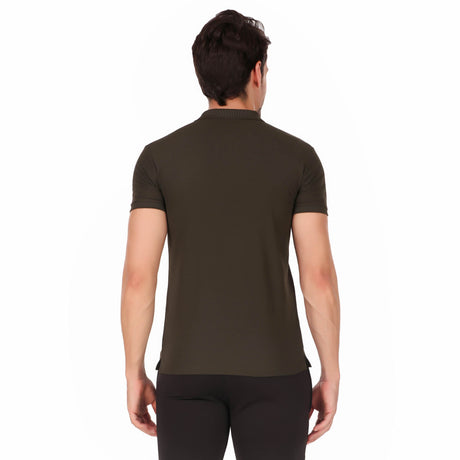 HC Quick Dry Polo Collar Tshirt For Men (Olive)