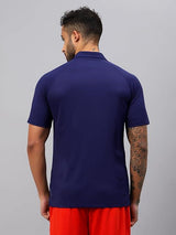 Vector X Mens Printed Polo Collar Neck Stylish Polyester T-Shirts