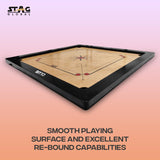 STAG GLOBAL Carrom Board Club | Premium Wood | Smooth Play Surface