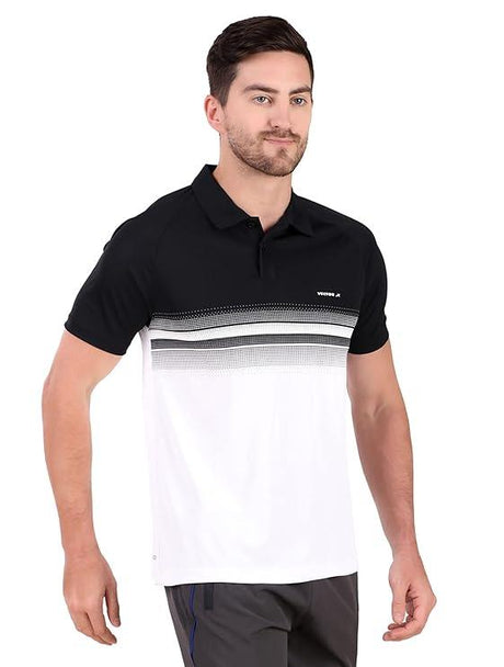 VECTOR X OMT-259 Mens Polo Collar Neck Colourblocked T-Shirt