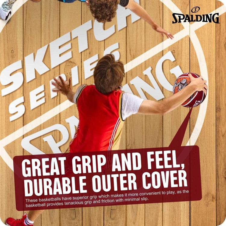 Spalding Sketch Crack Ball 84380Z, Unisex, Basketball, Blue, 7, blue