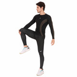 ReDesign Nylon Compression Top Full Sleeve (BLACK/GREEN)