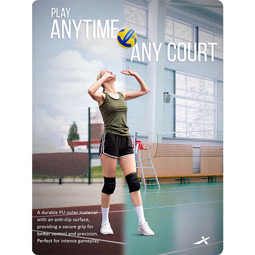 Vector X Ace Soft Touch 18 Panel PU Pasted Texture Surface Volleyball |Durable, Anti-Slip, Water Resistant Ball for Court, Adult, Men & Boys (Yellow - Blue) Pack of 1 Size 4