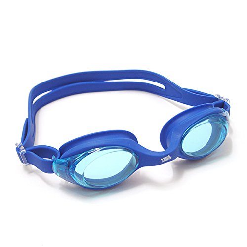 Viva Swimming Anti Fog Water Sports Diving/Racing Goggles|Comfortable Swim Goggles|No Leakage Clear Vision| with Adjustable Silicone Head Strap for Junior Boys Girls Youth (White)