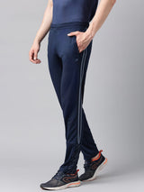 Alcis Men's Dressblue Anti-Static Drytech+ Slim-Fit Training Track Pants