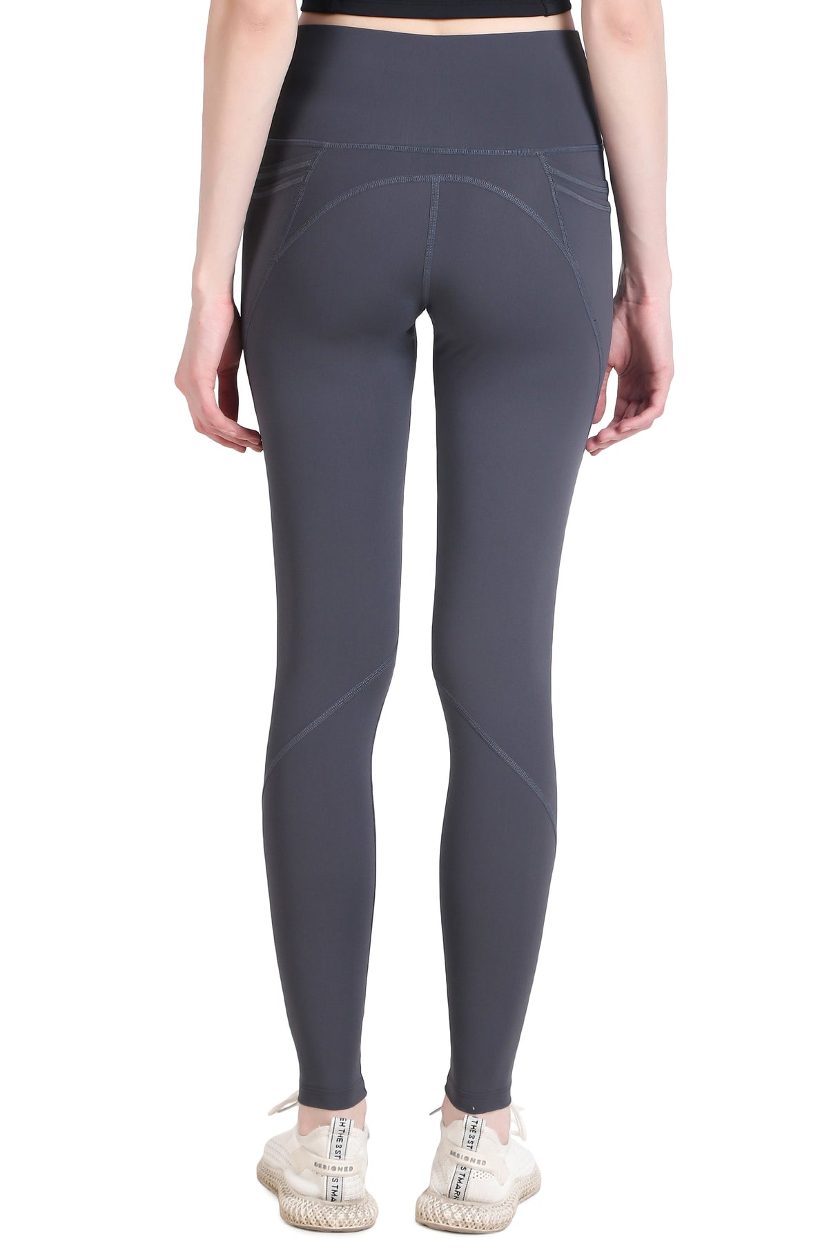 Nylon 4 Pocket Compression Legging/Tights For Women (Dark Grey)