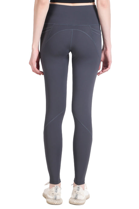Nylon 4 Pocket Compression Legging/Tights For Women (Dark Grey)