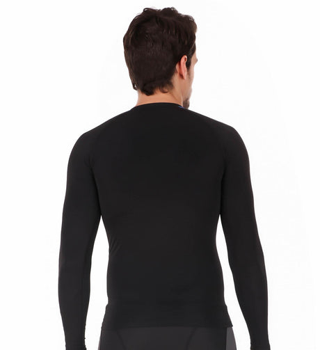 ReDesign Nylon Compression Top Full Sleeve (BLACK/ROYAL BLUE)