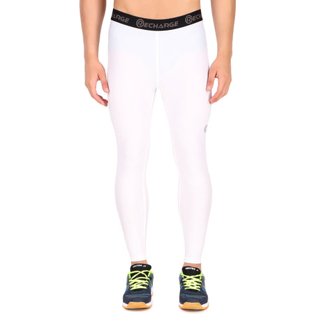 Recharge Polyester Compression Pant (White)