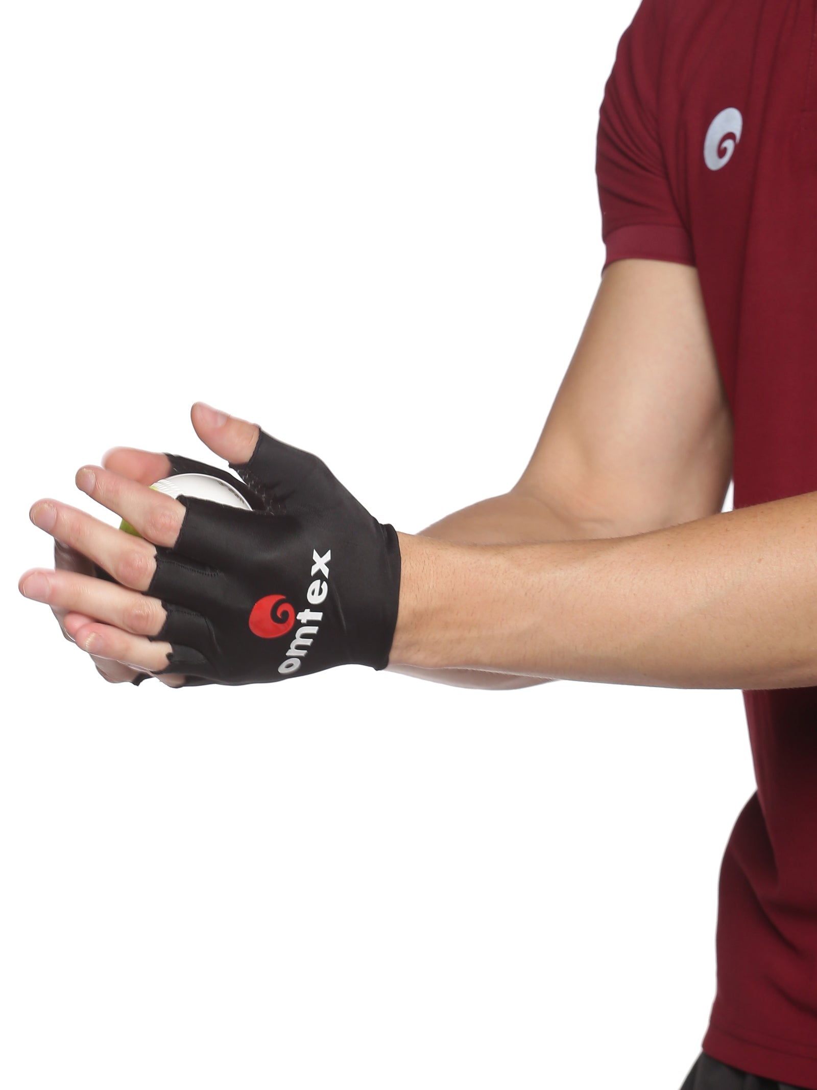 Cricket Finger Cut Catching Gloves Black (2.0)