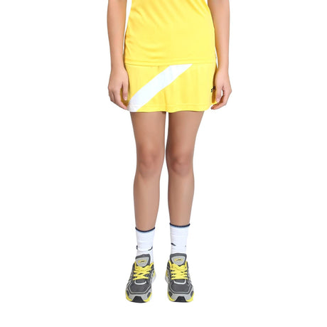 STAG GLOBAL Gel  Women's Sports Skirt | Yellow | Stretchable | Breathable Activewear for Training & Sports