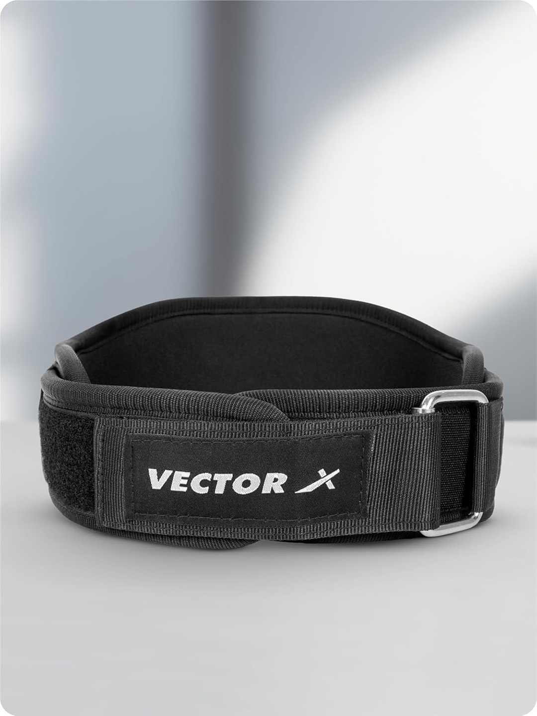 Vector X Go Fit 6 Inch Weight Lifting Gym Belt Quick Locking Gym Belt Fitness Weightlifting Belt for Squats, Weightlifting and Strength Training