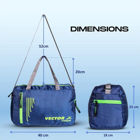 Vector X Stealth Kit Bag for Men and Women Use for Multipurpose Travel, Gym,Fitness, Hanging Organiser