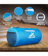 Vector X All in One Multipurpose Gym Bag Kit-Attacker 17 L Gym Sports Duffel Bag + Wrist Strap for Gym & Fitness Wrist Support + Nitro 700 ml Protein Shaker Bottle for Men & Women