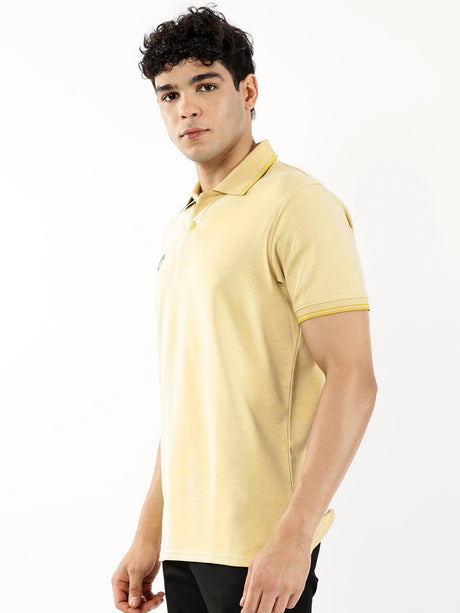 Flex Polo T-shirts Mustard Yellow | Omtex